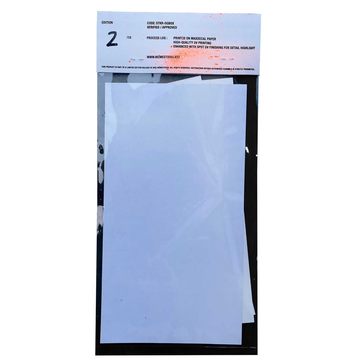 MÉMESTUDIO STICKER SET - OG BOX LOGO