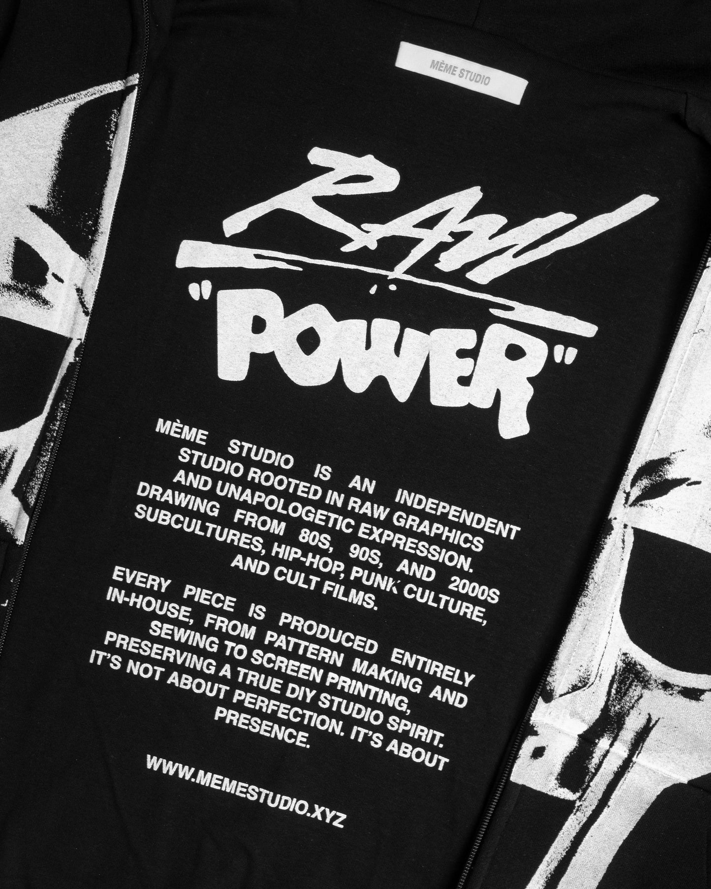 VILLAIN HOODIE DOUBLE ZIP BLACK