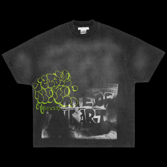 STATE T-SHIRT BLACK WASH (KAPEHOOD - MÉME STUDIO)