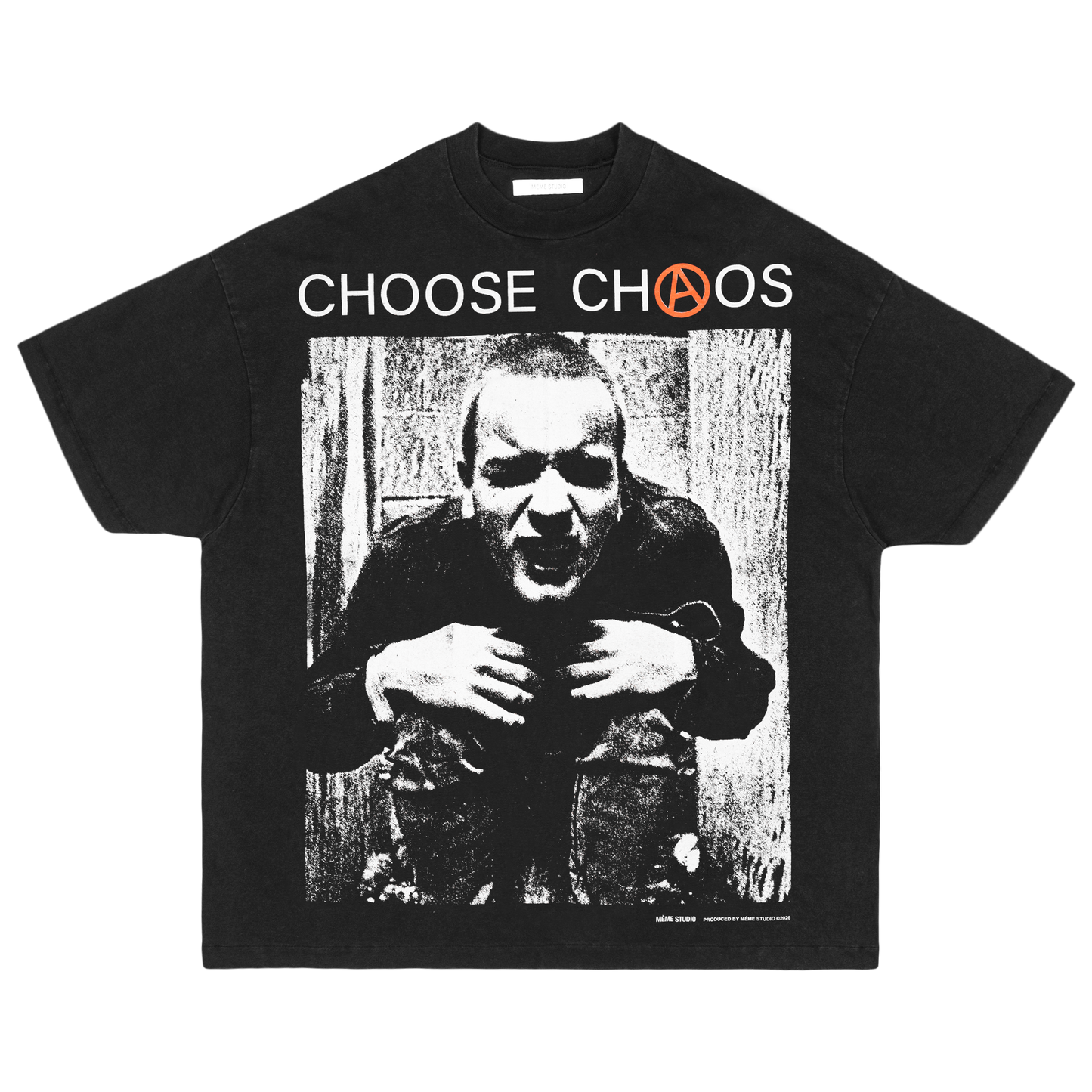 CHAOS T-SHIRT BLACK WASH