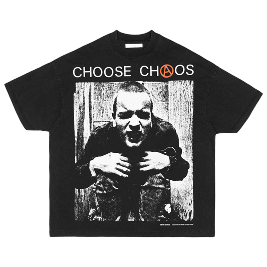 CHAOS T-SHIRT BLACK WASH