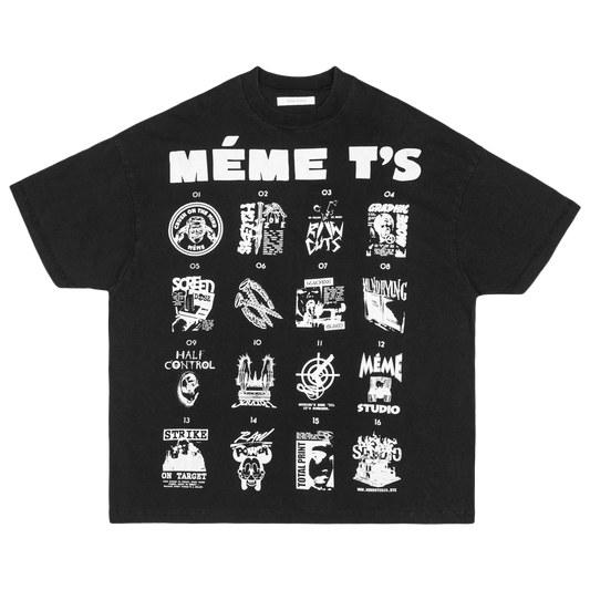 TOTAL CONTROL T-SHIRT BLACK WASH